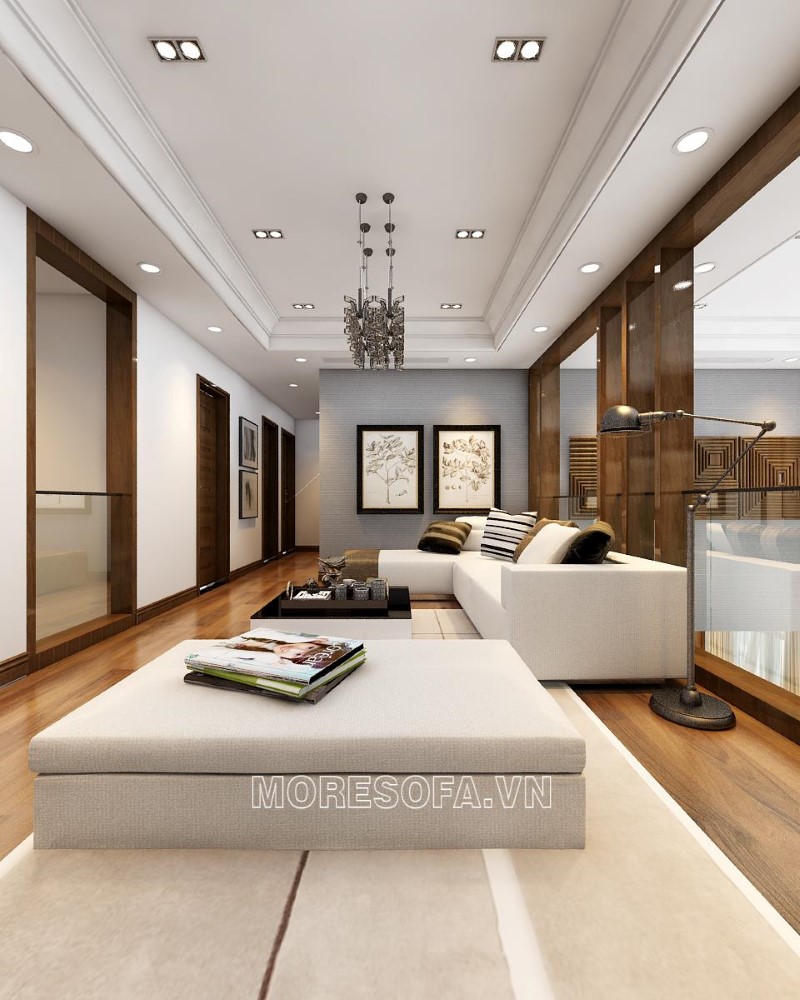 Ghế sofa chữ L nỉ đẹp